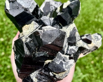 3.25 lbs Smoky Quartz Crystal Cluster Mineral Display Specimen