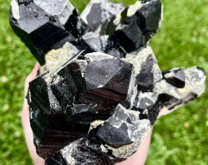 3.25 lbs Smoky Quartz Crystal Cluster Mineral Display Specimen