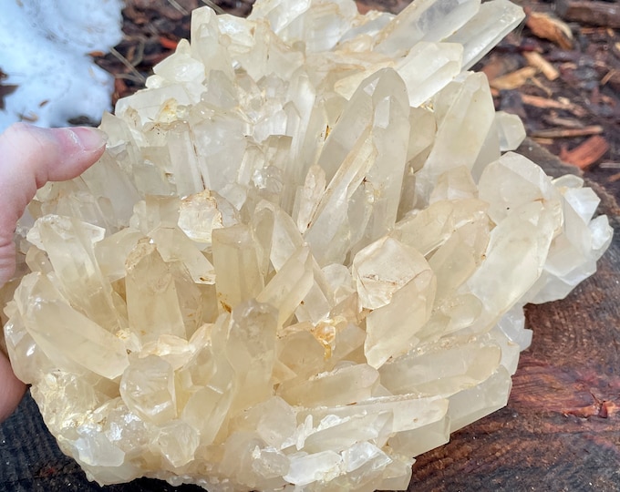 17.95 lb Quartz Crystal Cluster Mineral Display Specimen