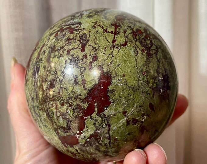 96mm Dragonsblood Jasper sphere orb ball