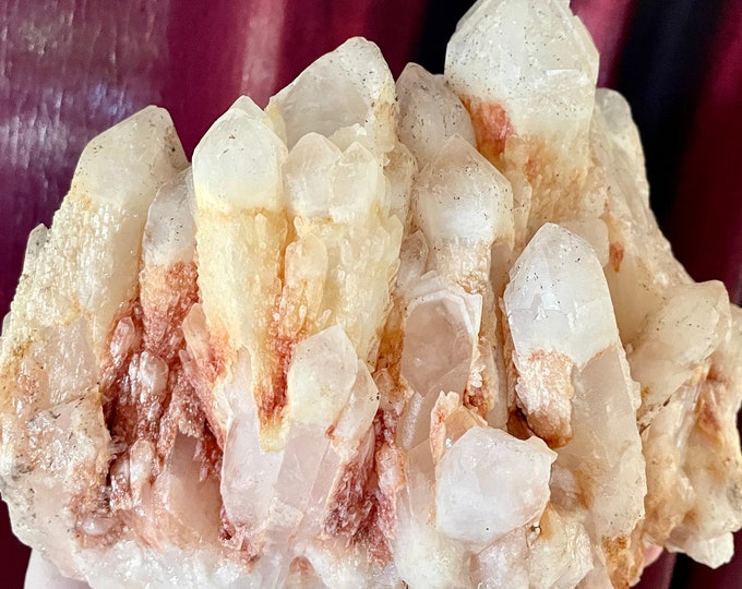 9.09 lbs Pineapple Quartz or Candle Quartz Crystal Cluster