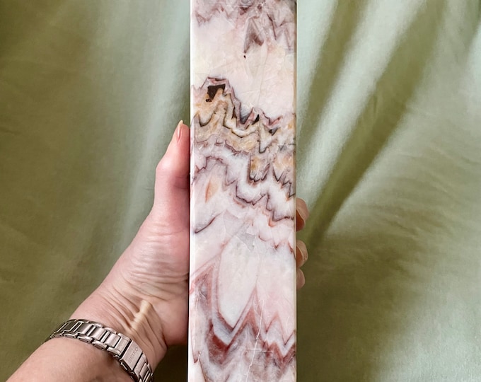 5.78 lbs Porkstone or Dali Rainbow Jasper Obelisk Pillar Tower Point Wand Column Generator