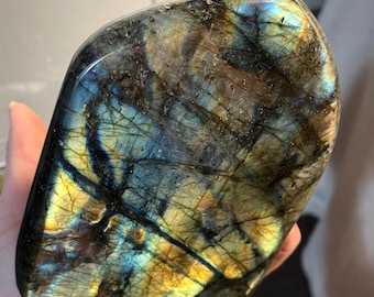 2.62 lb Standing Labradorite Freeform Display Specimen