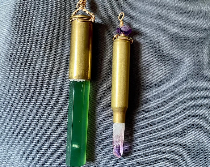 Crystal Bullet Pendants For Jewelry Making finished with 24k gold filled loops