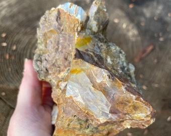 Old Stock Oregon Opal on Rhyolite Jasper Mineral Display Specimen 1.3 lbs