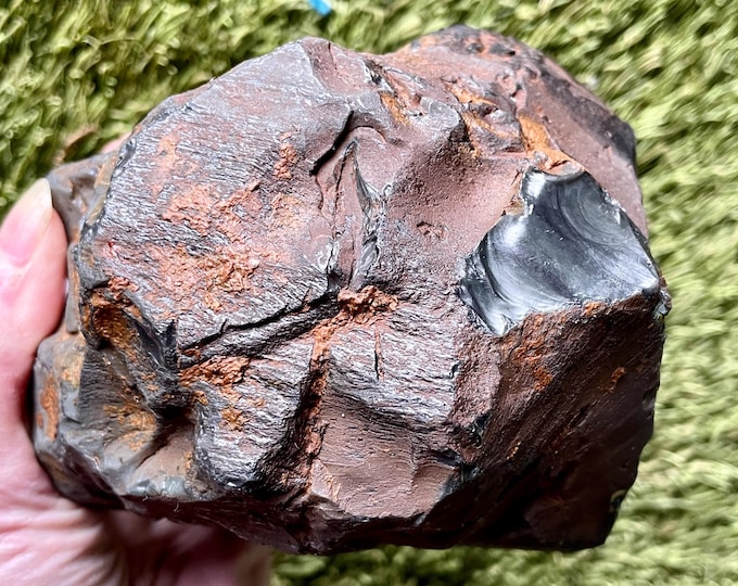 Black Banded Obsidian Mineral Display Specimen 4.33 lbs