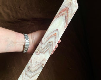 Dali Rainbow Jasper Obelisk Pillar Tower Point Wand Column Generator 4.82 lbs