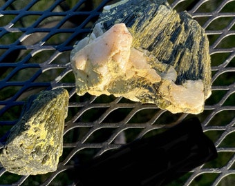 Epidote Crystal Clusters 1.08 lb Set of 2