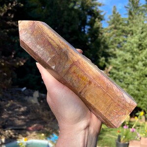 2.17 lbs Cherry Creek Jasper Obelisk Pillar Tower Point Wand Column Generator