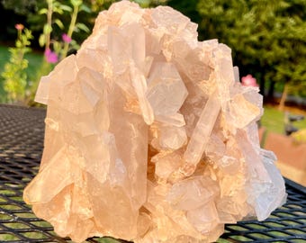 Quartz Crystal Cluster Mineral Display Specimen 6.28 lbs