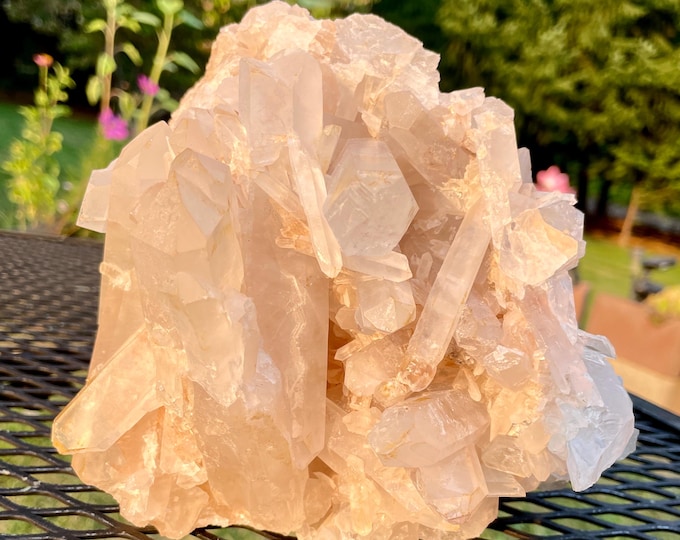 Quartz Crystal Cluster Mineral Display Specimen 6.28 lbs
