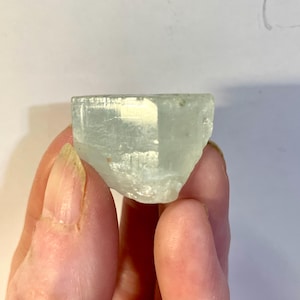 14.13g Terminated Aquamarine Crystal with Black Tourmaline