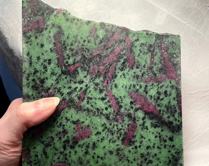 5.89 lb Standing Ruby in Zoisite Cut Mineral Display Specimen