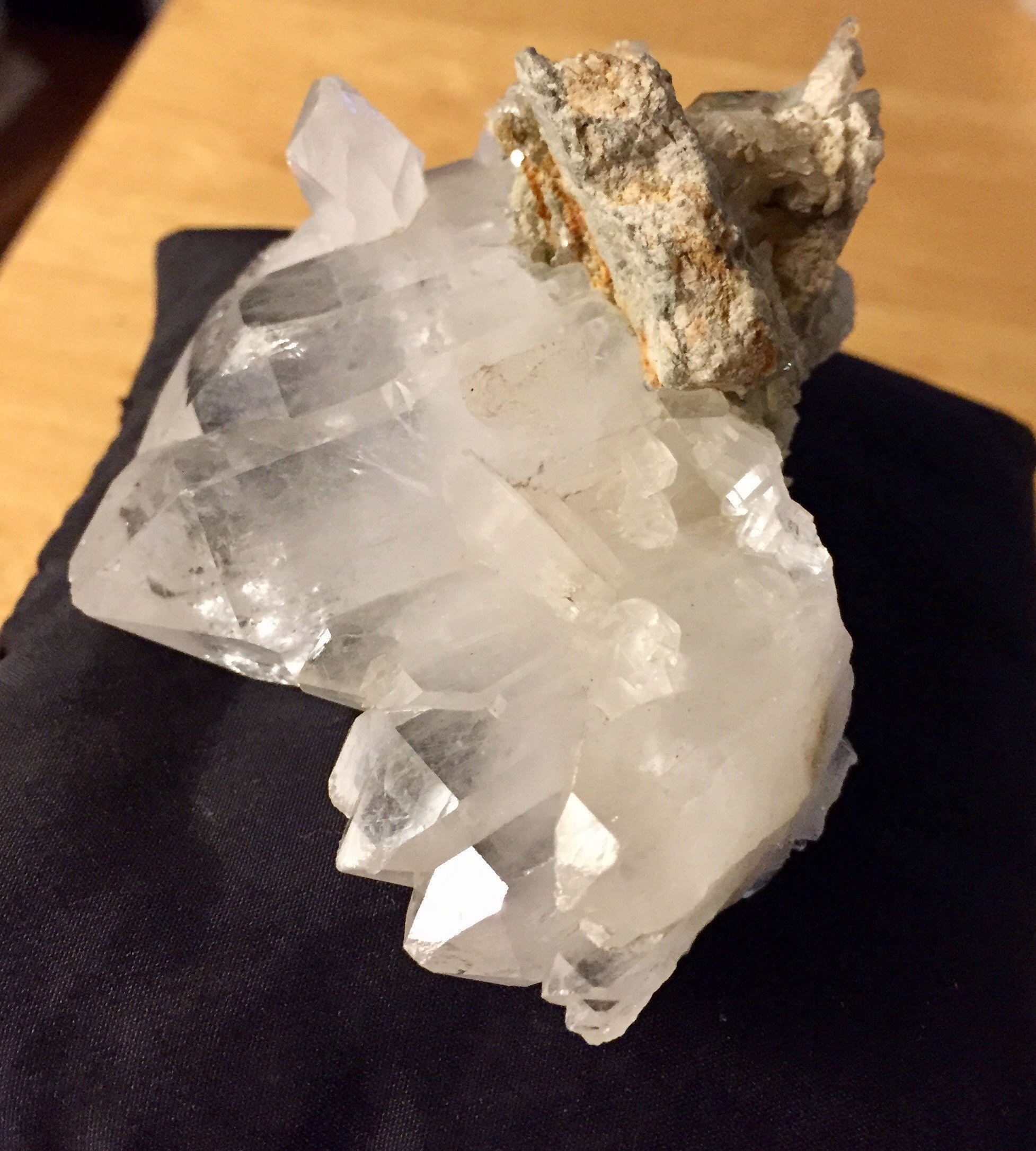 Elestial Faden Quartz Crystal Cluster