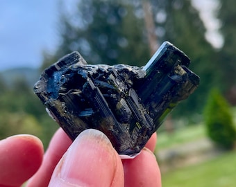 Green Tourmaline Crystal Cluster 36.13 grams