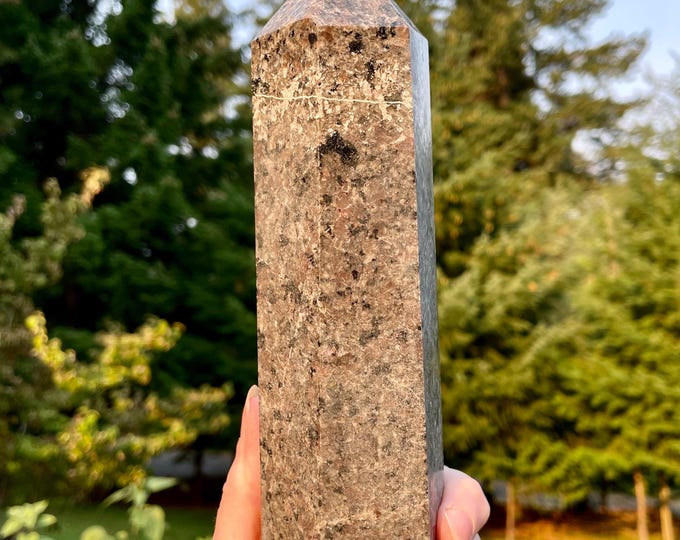 2.54 lbs Fluorescent Yooperlite Firestone Obelisk Pillar Tower Point Wand Column Generator