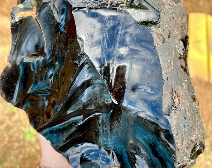 10.21 lbs Black Obsidian Mineral Display or Lapidary Specimen