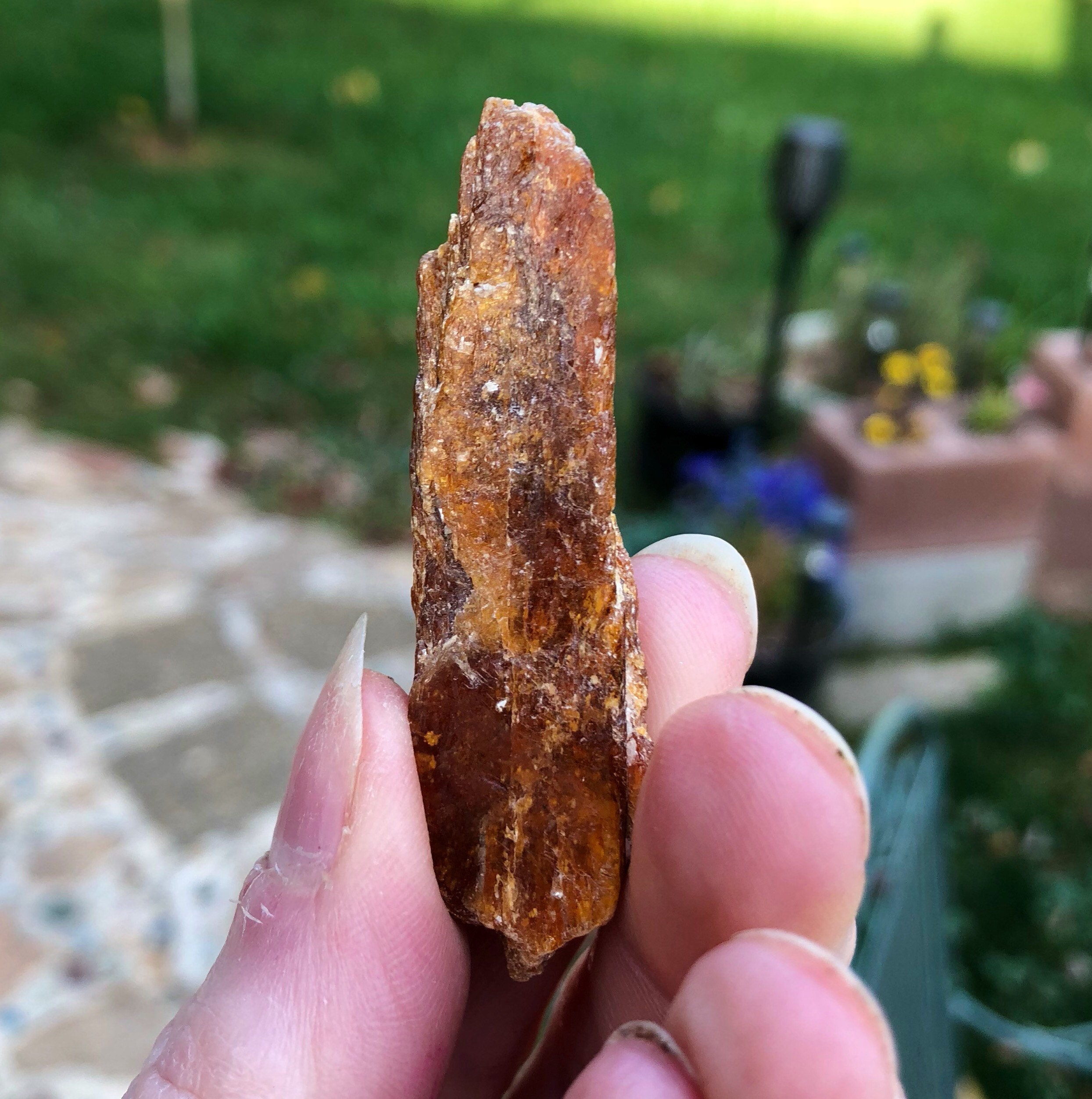 Orange Kyanite Crystal Blade
