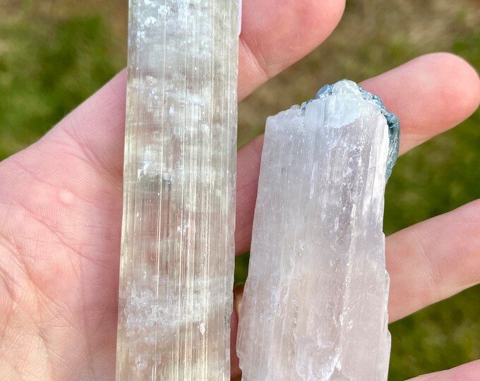 Kunzite Crystals Set of 2
