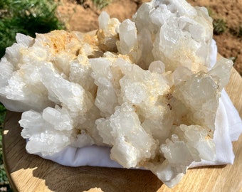 13.22 lbs Pineapple Quartz Crystal Cluster Mineral Display Specimen