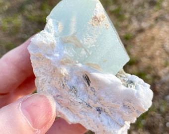 154g Stepped Terminated Aquamarine Crystal Mineral Specimen