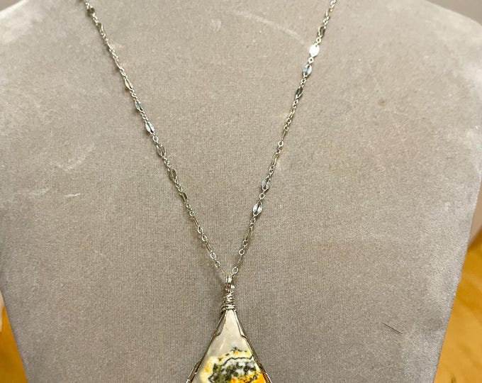 Jasper and Sterling Silver Necklace