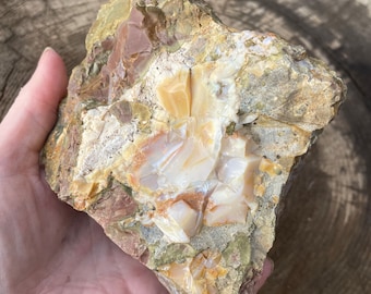 Oregon Opal in Rhyolite Jasper from Opal Butte Mineral Display Specimen 1.86 lbs