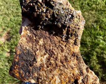 Green Opal On Matrix Mineral Display Specimen 7.84 lbs