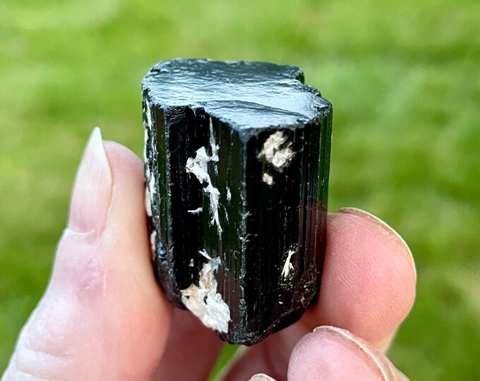 39.21g Terminated Black Tourmaline Crystal