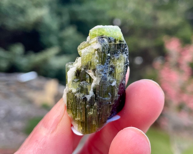 Green Tourmaline Crystal Cluster 27.2 grams