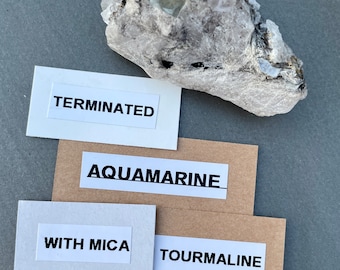 98g Terminated Aquamarine with Mica on Quartz