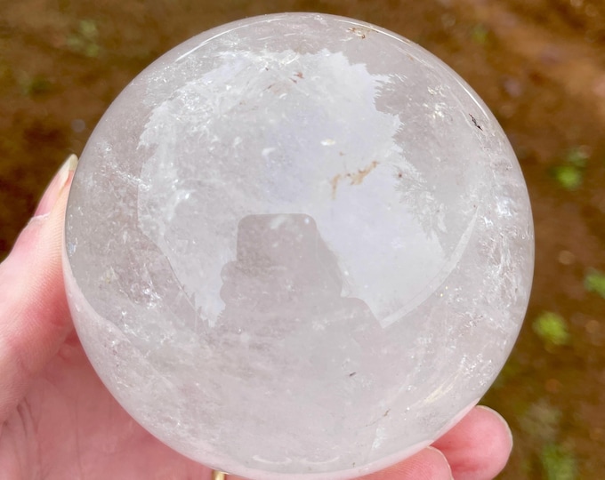 84mm Quartz Sphere Orb Crystal Ball