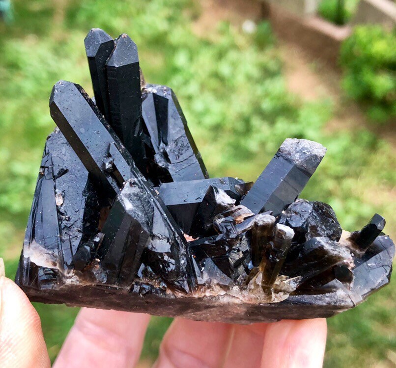 Smoky Quartz Crystal Cluster Specimen