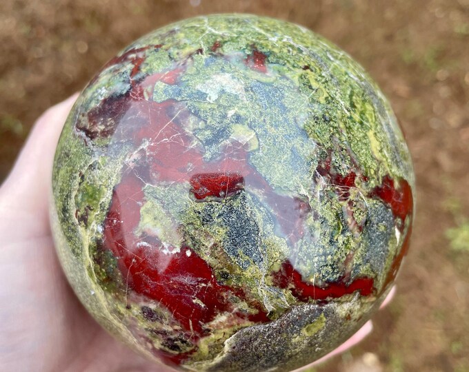 98mm Dragonsblood Jasper sphere orb ball