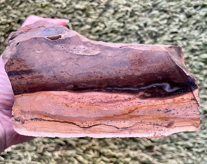 4.61 lb Blue Biggs Picture Jasper Rough Cut Lapidary Mineral Specimen