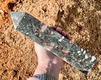 3 lbs Cherry Blossom Jasper aka Rose Stone Obelisk Pillar Tower Point Wand Column Generator