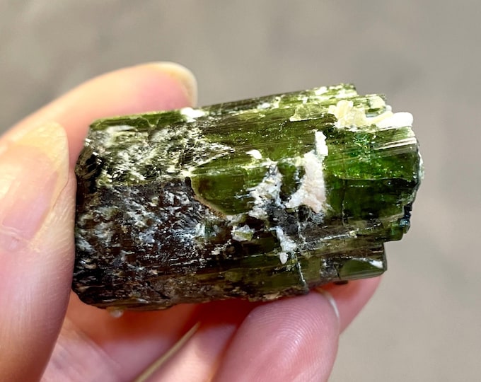 48.77g Green Tourmaline Crystal Specimen