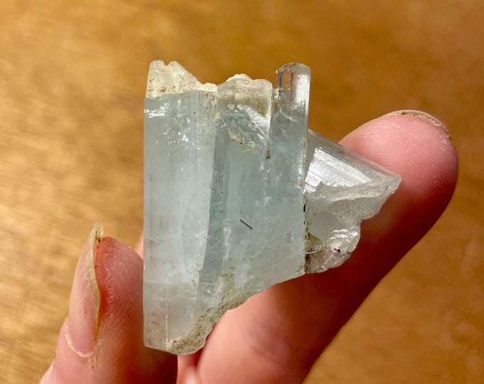 23.11g Stepped Aquamarine  Crystal Cluster