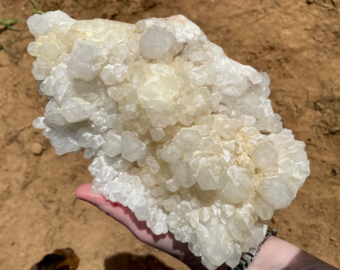 6.45 lb Quartz Crystal Cluster Mineral Display Specimen