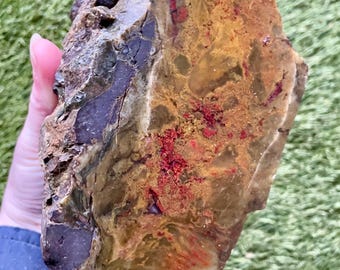 Moss Agate Jasper Mineral Display or Lapidary Specimen 3.43 lbs