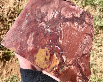 3.79 lb Standing Pigeonblood Jasper Mineral Display Specimen