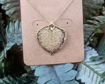 Aspen Leaf necklace