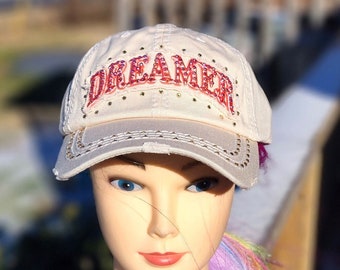 Ladies Khaki Dreamer BLING Hat