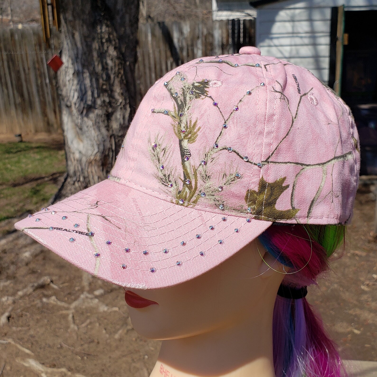 Ladies Light Pink Realtree Camo BLING Hat Etsy