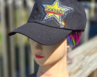 Sparkle Black Star - Black on Black - Trucker Hat - Etsy