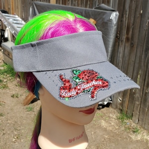Ladies Gray LADY TRUCKER BLING Visor