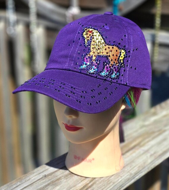 Purple Embellished Cap Girls Purple Embellished Cap|KWT - REDTAG main image 3