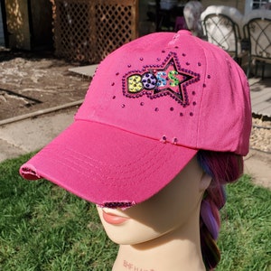 Ladies Pink Boss BLING Hat