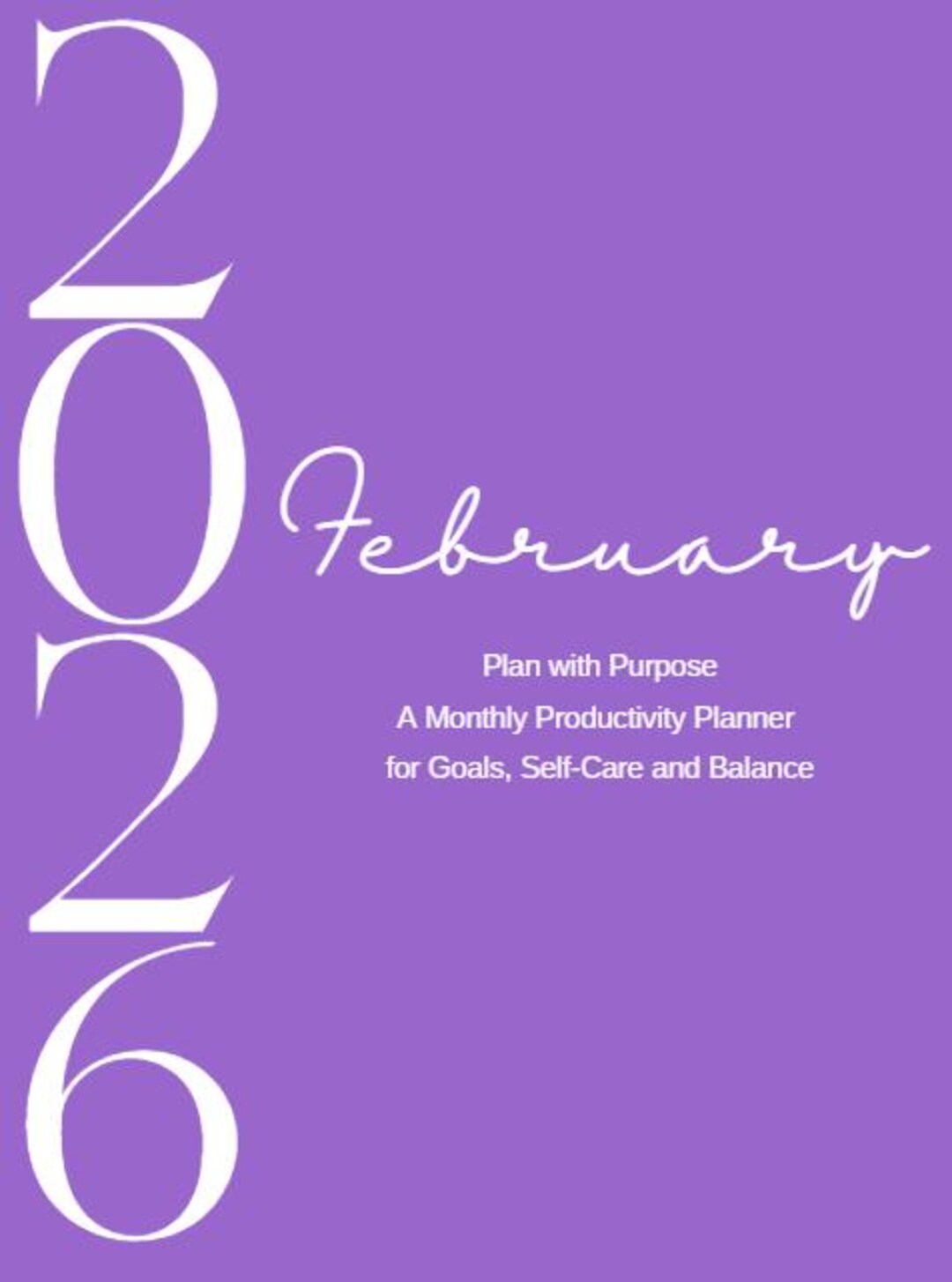 1-month Printable Calendar | Minimal Monthly Planner | Intentional ...