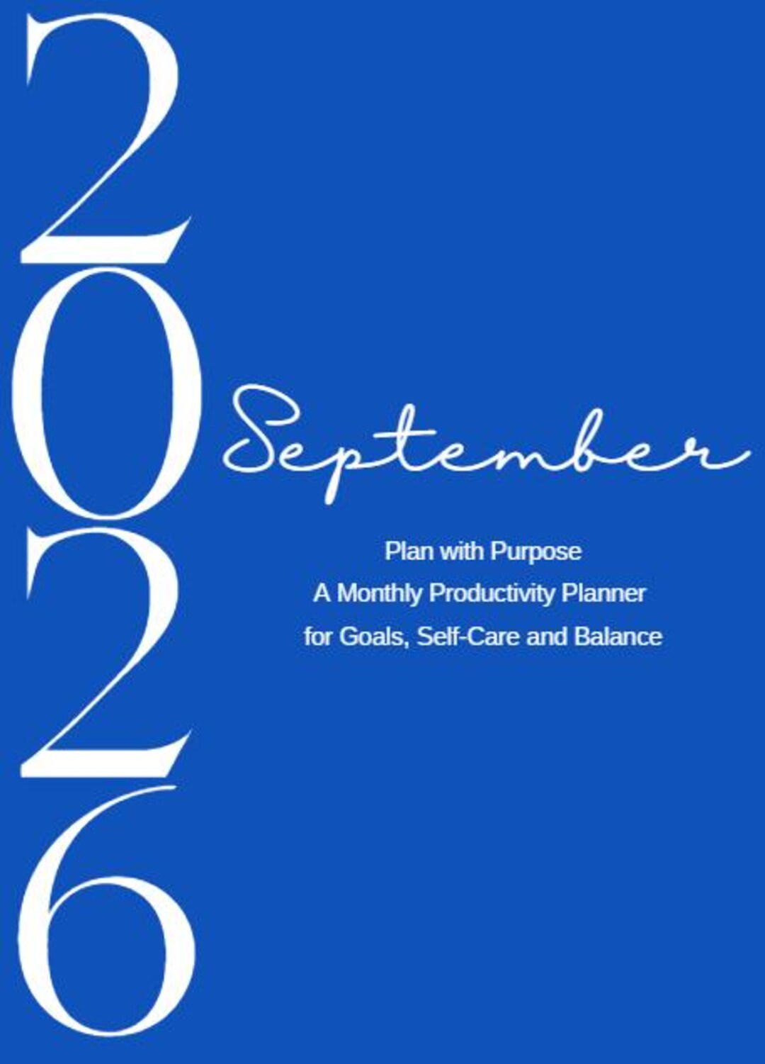 1-month Printable Calendar | Minimal Monthly Planner | Intentional ...